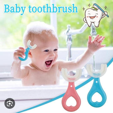 U Shaped Silicone Baby Toothbrush